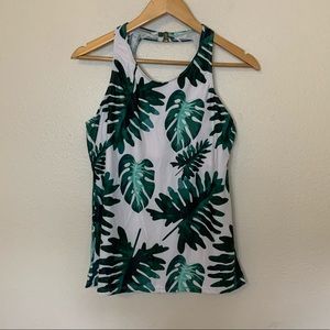 Sheshow Green Leaf Swimsuit Top